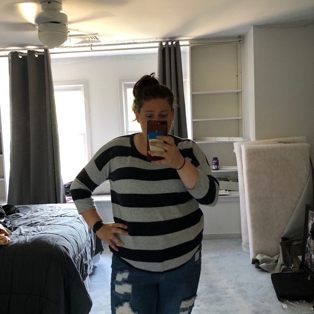 SIONI STRIPED SWEATER